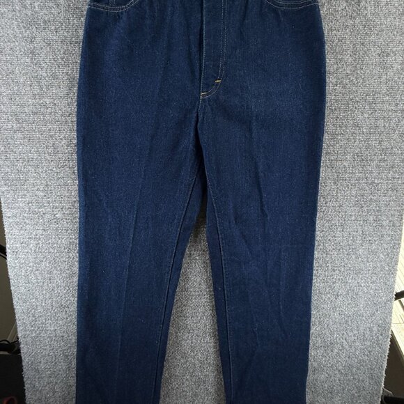 VTG NOS Lee Denim Jeans Dark Wash Ms. Petite 12 Rider USA All Cotton ACTL 27X29 - Picture 2 of 16